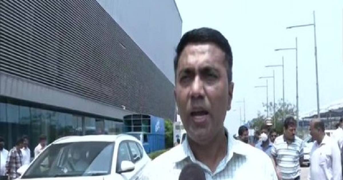 Goa CM-designate Pramod Sawant inspects preparations for swearing-in ceremony